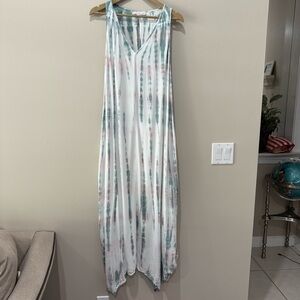 Young Fabulous & Broke Tie Dye Maxi Dress Boho Oversized Size Small